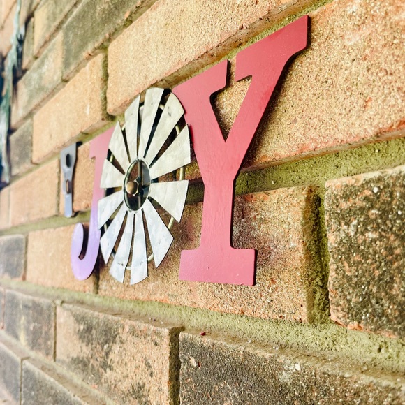 *Joy Windmill Metal Plaque - Picture 4 of 11